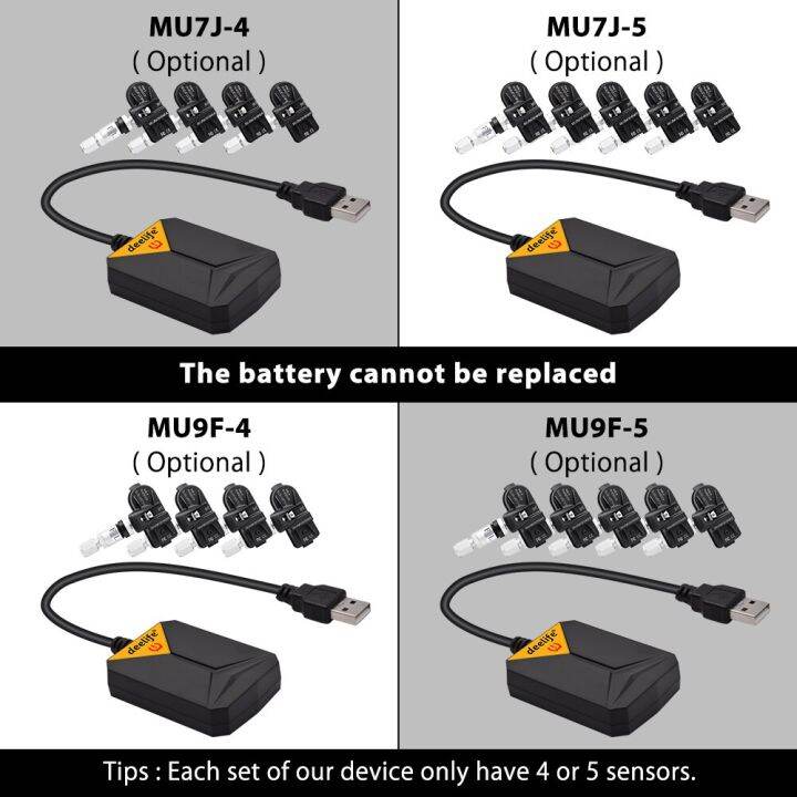 Deelife TPMS สำหรับวิทยุติดรถยนต์เครื่องเล่น DVD ระบบการตรวจสอบแรงดัน ...