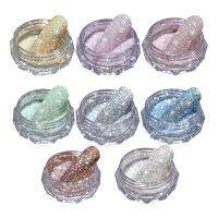 ผงทาเล็บ 8 สี Chrome Nail Mirror Effect Powder Nail Art Glitters สำหรับตกแต่งเล็บ