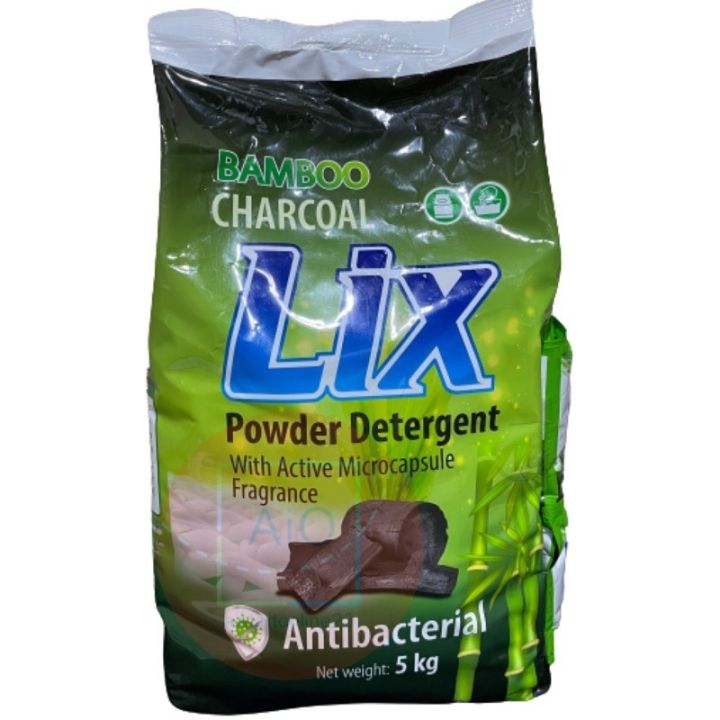 Lix Powder Detergent Bamboo Charcoal 5Kg Lazada PH