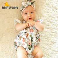 ANFUTON เจ้าหญิงทารกแรกเกิดเด็กสาวดอกไม้ R Omper ลูกไม้ Ruffles J Umpsuit P Laysuit คาดศีรษะฤดูร้อน0-24เดือน