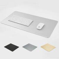 ♠♕ Metal Aluminum Mouse pad Mat Hard Smooth Thin Mousead Double Side Waterproof Gamer Computer Mouse Mat For Office Home