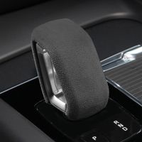 Q0Suede Gear Shift Knob Trim Cover Center Console Shift Sticker for XC60 S90 XC90 S60 XC40 V90CC 2022