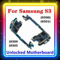 มาเธอร์บอร์ดของแท้สำหรับ Galaxy S3มาเธอร์บอร์ด Samsung Galaxy S3รุ่นยุโรป100% สำหรับ I9305 I9301I I9300