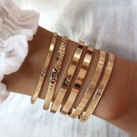 6PCS Set Boho Gold Color Cuff Bangles 2022 Fashion Bracelet Love Pulseiras Bangles Feminina Jewelry Charm Women Jewelry Gifts Wireless Earbuds Accesso