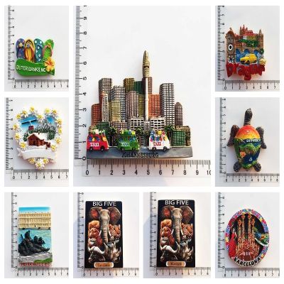 Fridge Magnets Souvenir London America Los Angeles Africa Kenya Tanzania Tourism Gifts Magnetic Refrigerator Stickers Decoration