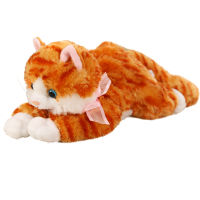 3040cm Simulated Cats Plush Toy Small Kitten Lying Doll Fuzzy Plushie Peluche Kawaii Sweet Baby Animal Kids Comforting Gift