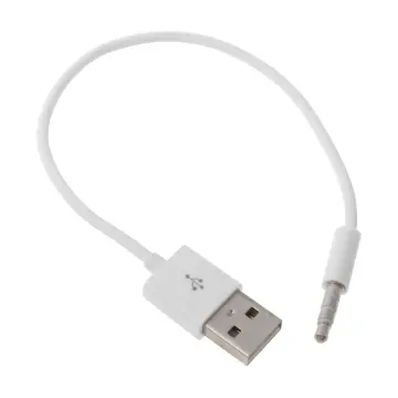 for iPod Shuffle Cable, 3.5mm Male Jack to USB Power Charger Sync
