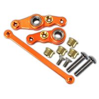 Metal Steering Components Steering Assembly for Tamiya DF01 TA01 TA02 M1025 HUMMER RC Car Upgrades Parts Accessories