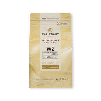 สินค้ามาใหม่! แคลเลอร์บาว ไวท์ช็อกโกแลต 28% 1 กก. Callebaut White Chocolate 28% 1 kg ล็อตใหม่มาล่าสุด สินค้าสด มีเก็บเงินปลายทาง