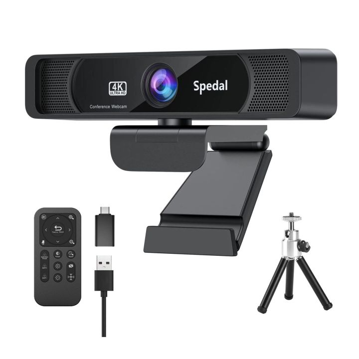 spedal-931-hd-4k-30fps-120เว็บแคมมุมกว้างพร้อมไมโครโฟนรีโมทคอนลสตรีมมิ่ง-pc-conferencin-windows-mac-linux