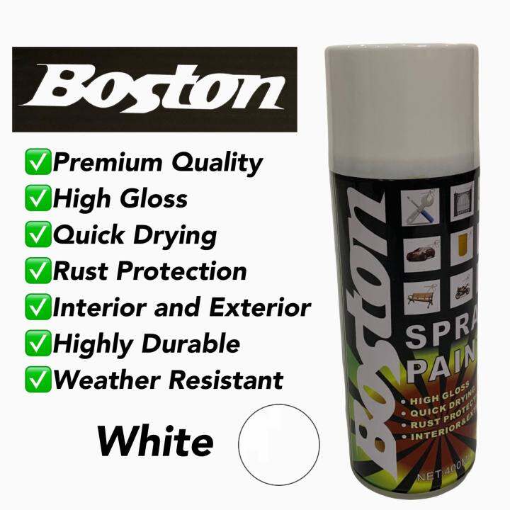 Boston White Spray Paint 400ml Lazada PH