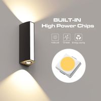 12W Outdoor Waterproof Wall Lamps  Aluminum Wall Light Garden Porch Terrace Wall Lighting Indoor Corridor Balcony Wall Sconce