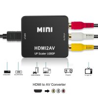 BESIUNI HDMI-compatible To RCA AV To Hd Converter AV/CVSB L/R Video Box HD 1080P 1920*1080 60Hz HD2AV Support NTSC PAL Output Cables