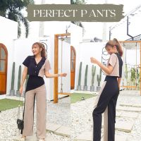 PERFECT​ ชุด​เช็​ท 2 ชิ้น ทูโทน (น้องชานม)​ ชุดคาเฟ่