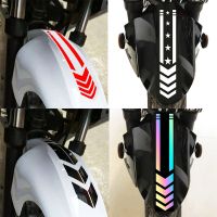 Motorcycel Fender Stripe Vinyl Sticker Motor Body Star and Arrow Stickers Strip Decal 34cm*5.5cm Decals  Emblems