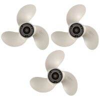 3X 9 1/4 x 9-J New Aluminum Alloy 3 Blade Outboard Propeller for 9.9-15Hp