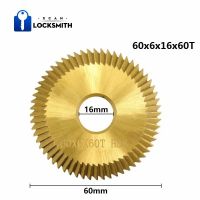 【☑Fast Delivery☑】 SUOHSII Xcan 1ชิ้น60X6X16มม. 60ฟันเครื่องตัดกุญแจเครื่องตัดโลหะไทเทเนียมสองด้านเครื่องตัดกุญแจที่ซ้ำกัน Hss ใบเลื่อยสำหรับปั๊มกุญแจ