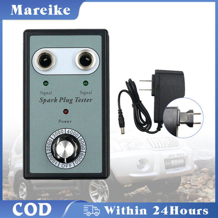 Car Spark Plug Dual Hole Tester Tool Motorcycle Spark Plug Test Kit