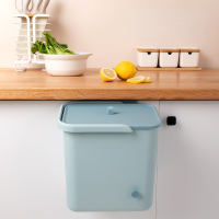 Kitchen Trash Can Bedroom Kitchen Storage and Organization Hanging Trash Can Paper Basket Table Trash Poubelle Home &amp; Garden