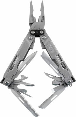 SOG PowerAccess Deluxe Multi-Tool- EDC Utility Tool, 21 Lightweight Specialty Tools, Stainless 5CR15MOV Steel Construction w/ Nylon Sheath (PA2001-CP) Power Access Deluxe