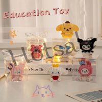 【hot sale】 ♙✾ B32 Building Block Cartoon LEGO Cute DIY Building Blocks with Display Box Kuromi Education Toys Flower Cinnamoroll Small Particle Birthday Gift Kids Graduation Day