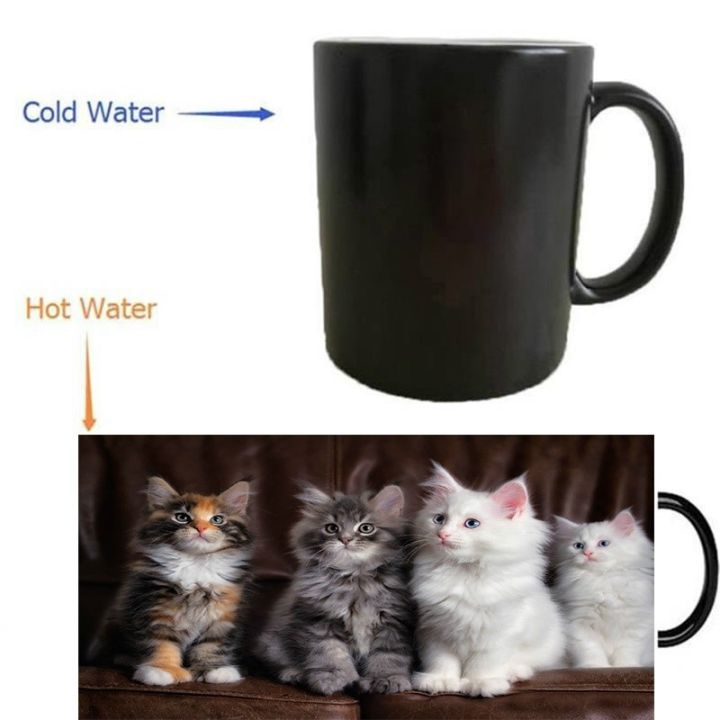 high-end-cups-ลูกแมวน่ารักแมวปุยแก้วความร้อนเปิดเผยการเดินทางเย็นร้อนที่มีความสำคัญ-milktransforming-พอร์ซเลนชาแก้วกาแฟ