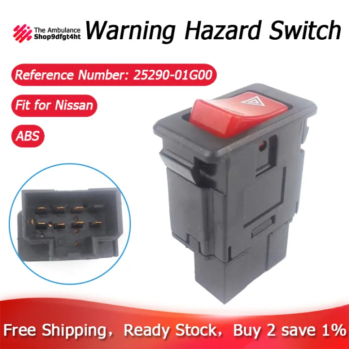 【In stock】Car Emergency Warning Hazard Switch for Nissan 2529001G00