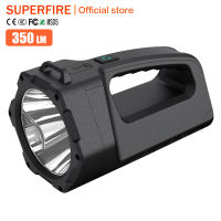 SUPERFIRE ไฟแรงสูง M17ไฟฉายพกพากลางแจ้ง,ไฟแรงสูงไฟ Led แบบสว่างแรงมากไฟฉายตกปลาพกพาตกปลากลางแจ้งทรงพลัง