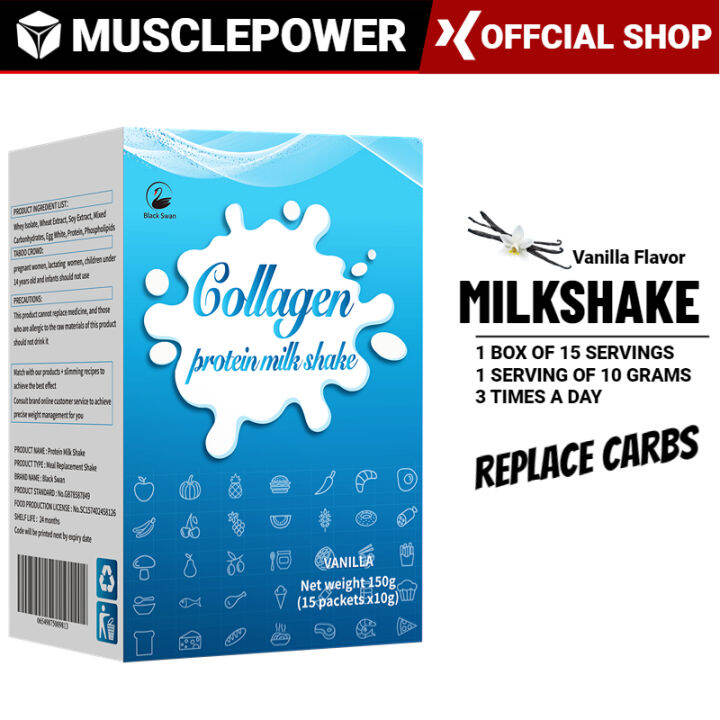 VANILLA Collagen Meal Replacement Shake Low Carb Keto Meal Protein