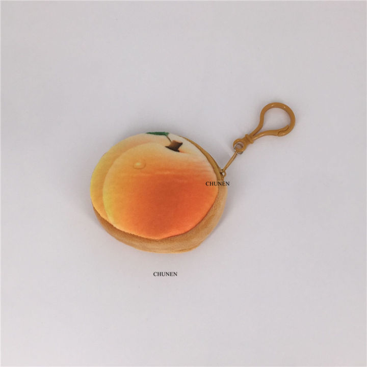 cwwartmini-key-hook-fruits-plush-toy-purse-สตรอเบอร์รี่ใหม่ฯลฯกระเป๋าตุ๊กตา-8cm-plush-toy-pursee