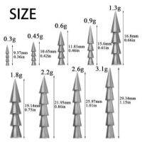 อุปกรณ์ตะขอทังสเตน คุณภาพสูง ตะกั่วสำหรับตกปลา สำหรับเสียบเพิ่มน้ำหนักเหยื่อยาง