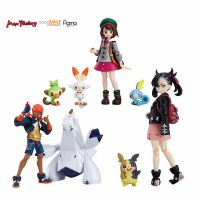 【LZ】℡  Estoque original genuíno max fábrica gsc bom sorriso figma marnie 514 gloria 134 raihan 137 pokémon espada e escudo ação modelo