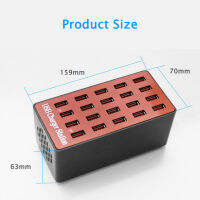 80W Smart USB Charger 20 Ports USB Hub Quicky Charge Power Adapter Universal for Mobile phonetablet