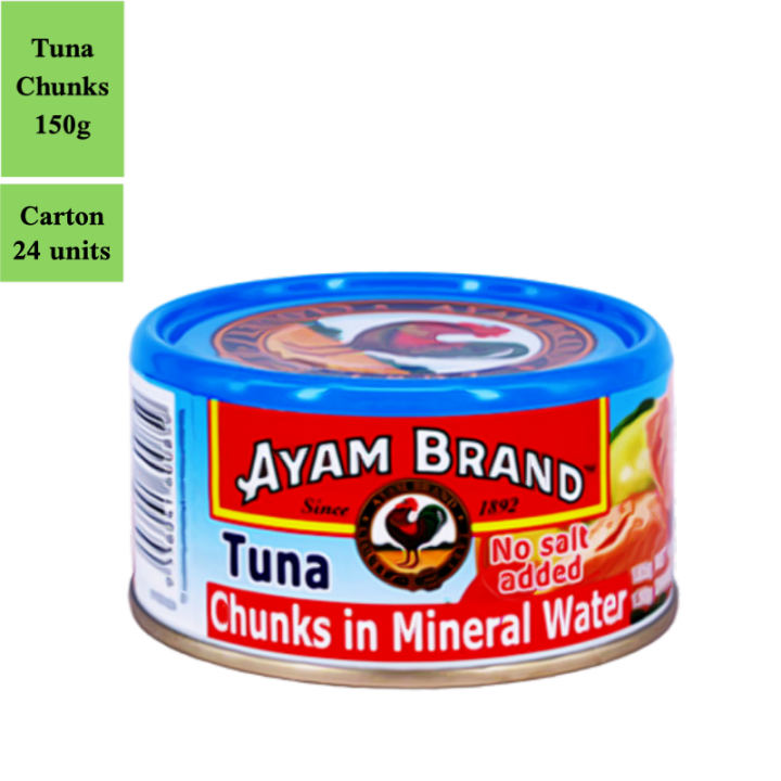 Ayam Brand Classic Tuna Chunks Mineral Water (150gmx24) Lazada