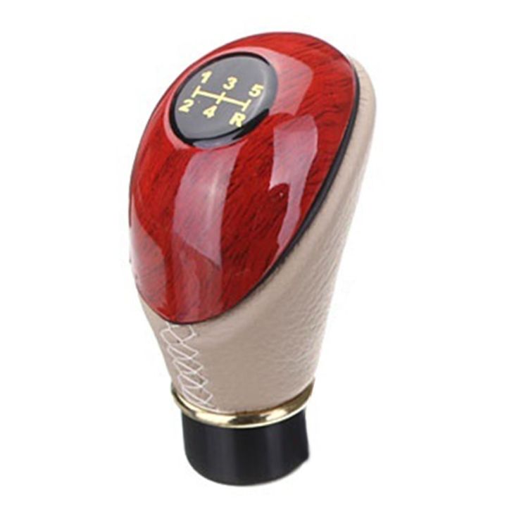 cw-pu-leather-universal-car-accessories-5-speeds-smooth-styling-manual-interior-easy-install-replacement-shift-knob