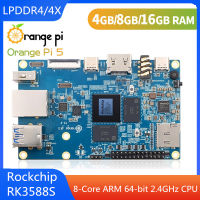 Orange Pi 5 4 8 16GB RAM RK3588S PCIE โมดูลภายนอก WiFi BT SSD Gigabit Ethernet บอร์ดเดียวคอมพิวเตอร์ Run Android Debian OS