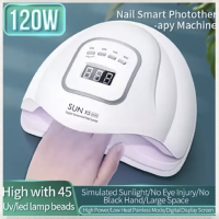 SUN X เครื่องอบเล็บเจล 120 วัตต์ LED 45 ดวง แห้งไวมาก UV LED Nail lamp 120W Smart Lamp 2.0 เครื่องอบเล็บ?