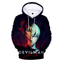 2023 NewDevilman Crybaby Debiruman ญี่ปุ่นอะนิเมะ Hoodies Sweatshirt พิมพ์ผู้ชายผู้หญิงเสื้อผ้า Hip-Hop Devilman Pullover