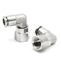 Pneumatic Air Hose PLF M5 1/8 1/4 3/8 1/2 BSPT Female Thread Nickel Plated Brass Push In Quick Connector Fitting Plumbing