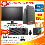 Bộ case máy tính văn phòng CPU Dual core E7-8xxx Core i3