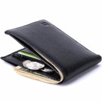 ZZOOI Dollar PriceMen Wallets Famous Brand Genuine Leather Wallet Wallets With Coin Pocket Thin Purse Card Holder For Men Fashion Slim