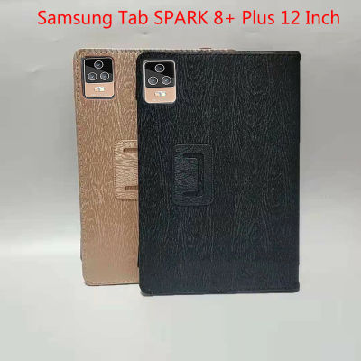 เคสพับฝาเป็นฐานเคสหนัง PU ฝาครอบแท็ปเล็ตพีซีสำหรับแท็ปซัมซุง SPARK 8 + Plus 12นิ้วแท็ปซัมซุง SPARK8 + บวก12.0นิ้ว