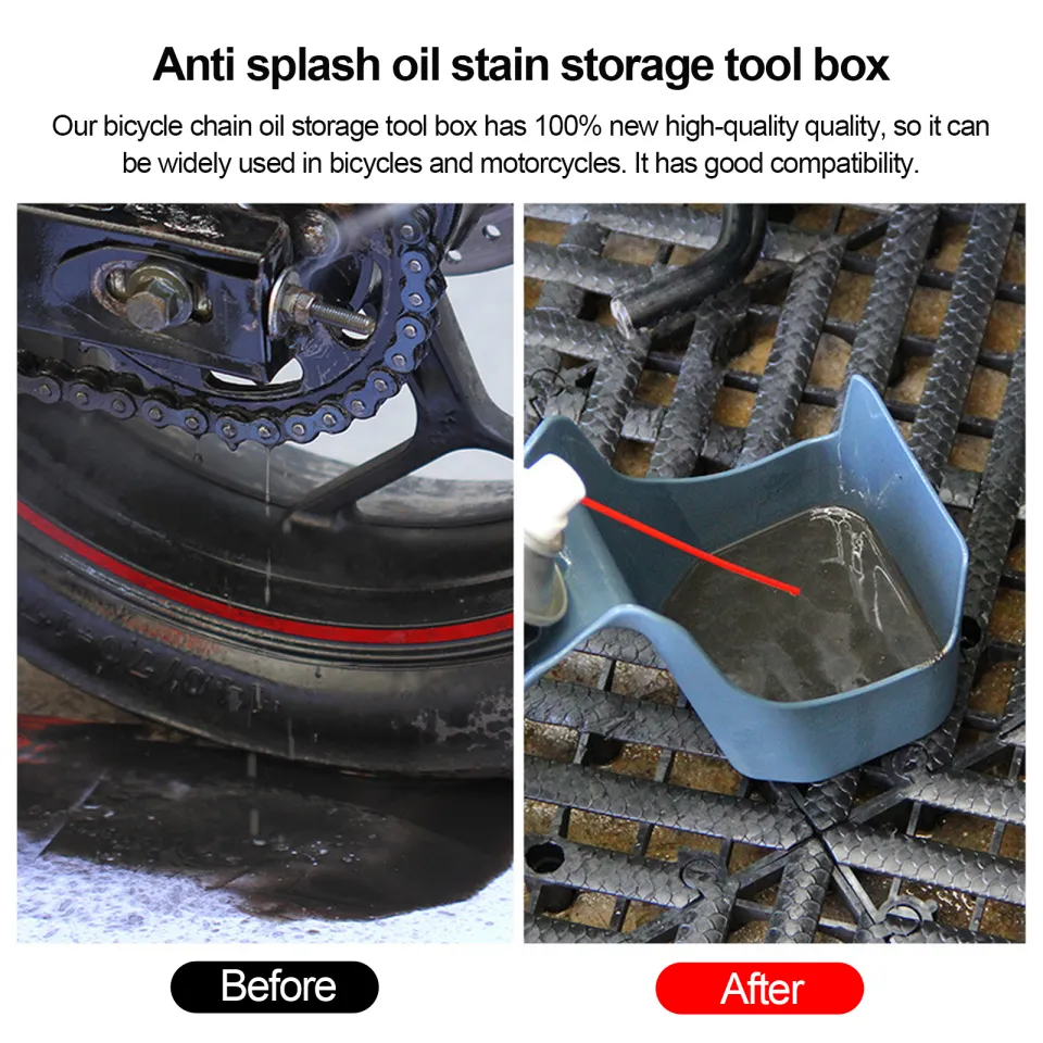 Motorcycle Bike Chain Oil Storage Tool Box Chain Cleaning Oil Splash-Proof  Tool Chain Cleaning Agent Chain Oil Anti-spray Tool