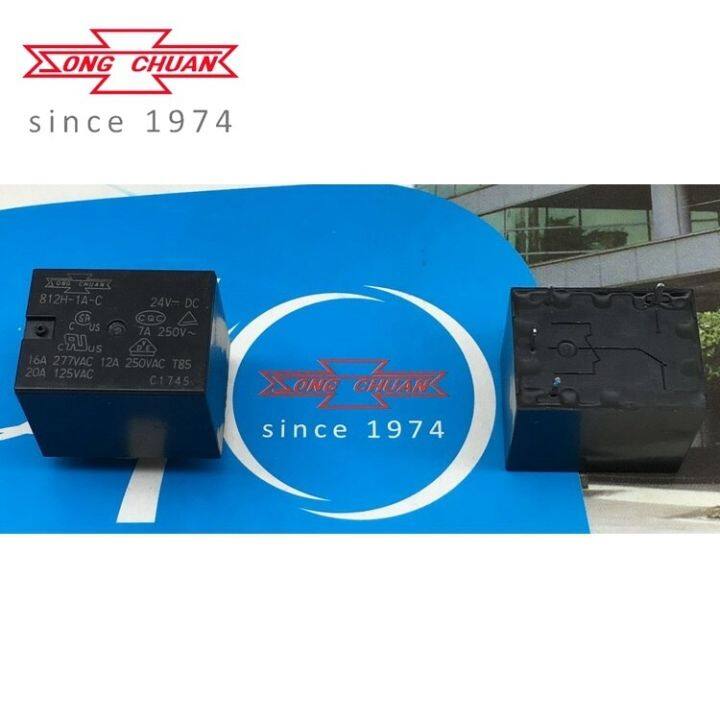 【☸2023 New☸】 EUOUO SHOP Songchuan รีเลย์812h-1a-c 24vdc 812h-1a-c 4pin 12V 24V และรีเลย์