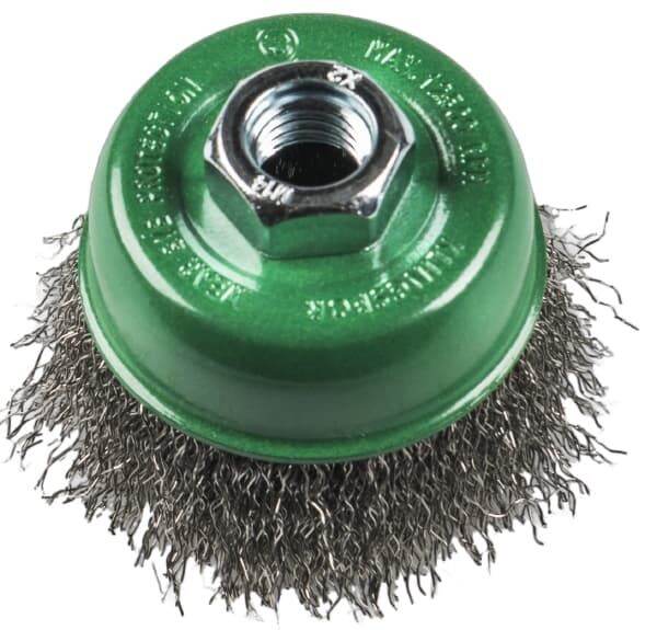 Sikat Kawat Mangkok KING 3" Kuning / Cup Brush Gerinda model tekiro