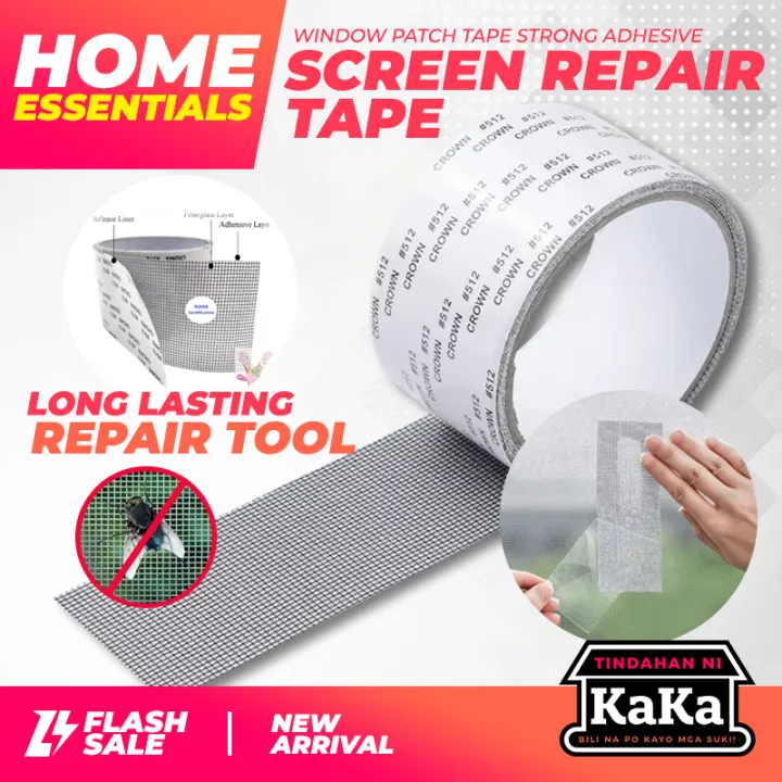 Window Screen Repair Kit Door Window Patch Tape Strong Adhesive Long 