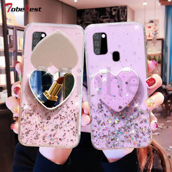 เคสโทรศัพท์-samsung-galaxy-m11-m31-m21-m12-m33-5g-เคส-m53-m23ใสซิลิโคน-tpu-ลายดาวกากเพชรกรอบด้านหลังป้องกันนิ่ม