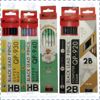 ดินสอดำ น่ารัก Quantum HB 2B Pencil มีให้เลือกหลายรุ่น (1กล่อง=12 แท่ง)