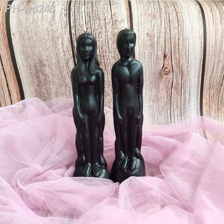 male-and-female-image-statue-figurine-candle-decorative-candle-for-easter-religious-party-decoration-red-pink-black-green