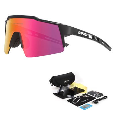 Kapvoe แว่นตากันแดดเลนส์เปลี่ยนสีโพลาไรซ์แว่นตาปั่นจักรยานผู้หญิง MTB กลางแจ้งจักรยานกีฬาผู้ชายแว่นตาขี่จักรยานปั่น UV400